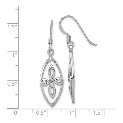 Sterling Silver Celtic Knot Dangle Earrings – view 4