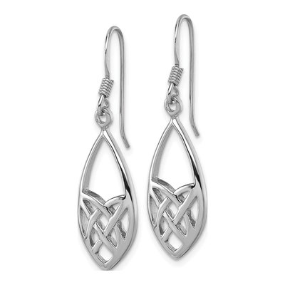Sterling Silver Celtic Dangle Earrings – view 3