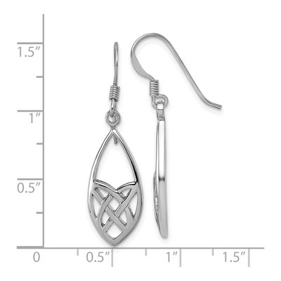 Sterling Silver Celtic Dangle Earrings – view 4