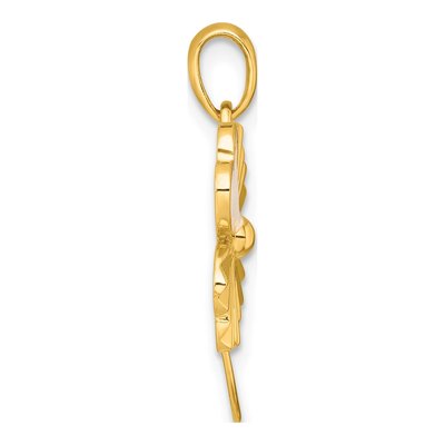 Gold-Plated Sterling Silver 4-Leaf Clover Pendant – view 3