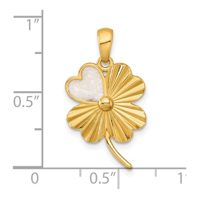 Gold-Plated Sterling Silver 4-Leaf Clover Pendant – view 5