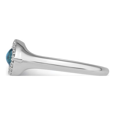 Sterling Silver CZ Evil Eye Ring – view 4