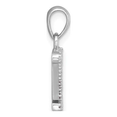 Sterling Silver Crystal Rainbow Crown Pendant – view 3
