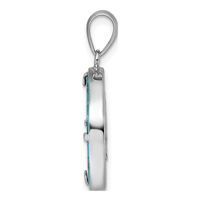 Sterling Silver Turquoise Tree of Life Pendant – view 3