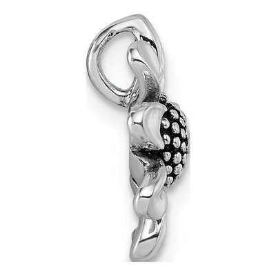 Sterling Silver Sunflower Slide Pendant – view 3