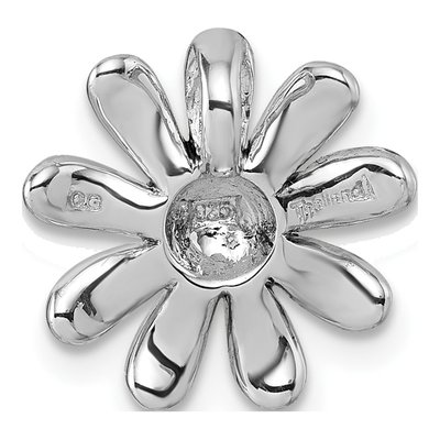 Sterling Silver Sunflower Slide Pendant – view 4