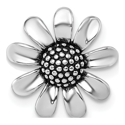 Sterling Silver Sunflower Slide Pendant