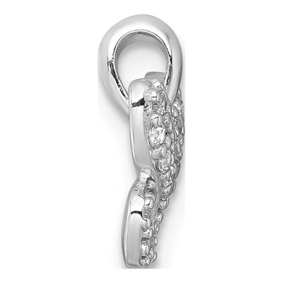 Sterling Silver CZ Butterfly Pendant – view 3