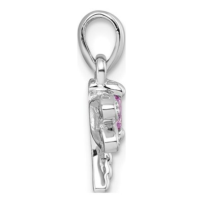 Sterling Silver CZ Dragonfly Pendant – view 3