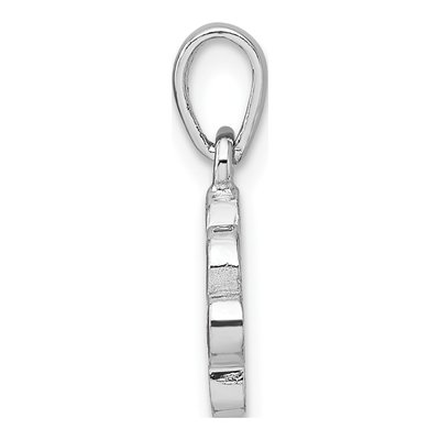Sterling Silver Paw Print Heart Pendant – view 3
