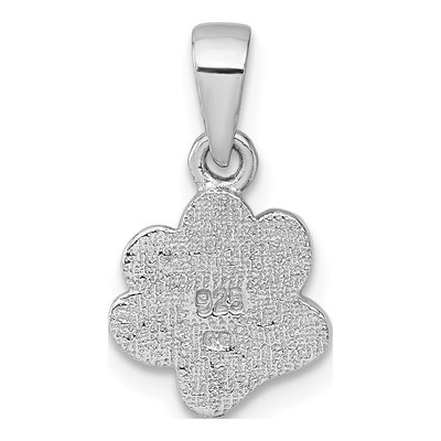 Sterling Silver Paw Print Heart Pendant – view 4