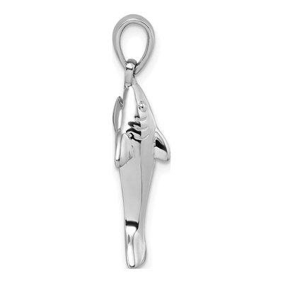 Sterling Silver Shark Pendant – view 3