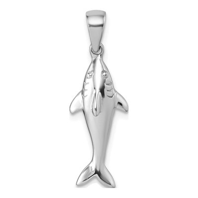 Sterling Silver Shark Pendant