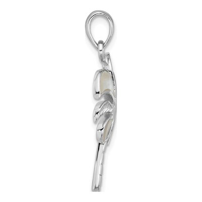 Sterling Silver Lab-Created Opal Palm Tree Pendant – view 2