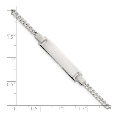 Sterling Silver Kids' Curb ID Bracelet – view 6