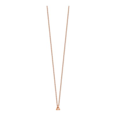 Rose Gold-Plated Sterling Silver Girls' Heart Pendant Necklace – view 3