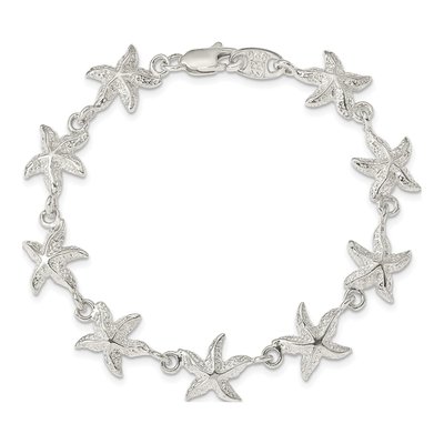 Sterling Silver Starfish Bracelet – view 4