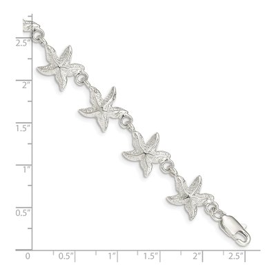 Sterling Silver Starfish Bracelet – view 5
