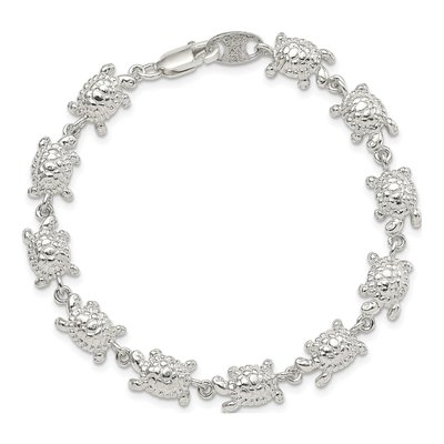 Sterling Silver Turtles Bracelet – view 4