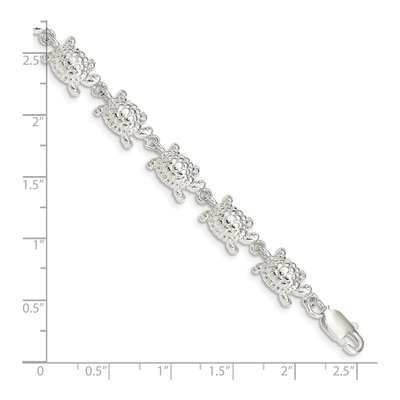 Sterling Silver Turtles Bracelet – view 5