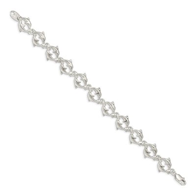 Sterling Silver Dolphins Bracelet – view 3