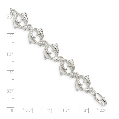 Sterling Silver Dolphins Bracelet – view 5