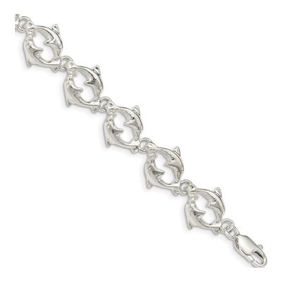 Sterling Silver Dolphins Bracelet