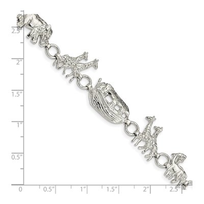 Sterling Silver Noah's Ark Bracelet – view 6