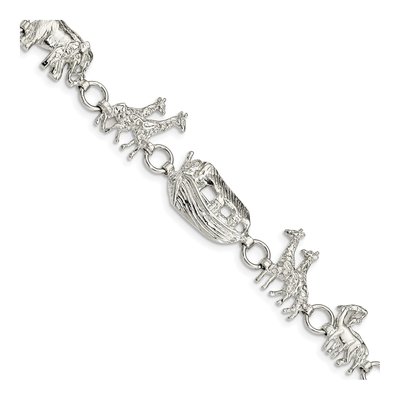 Sterling Silver Noah's Ark Bracelet