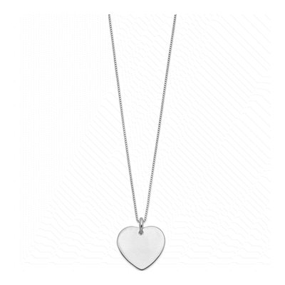 Sterling Silver Heart Pendant Necklace – view 3