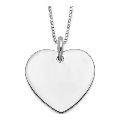 Sterling Silver Heart Pendant Necklace