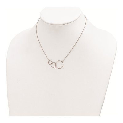 Rose Gold-Plated Sterling Silver Intertwined Circles Necklace – view 4