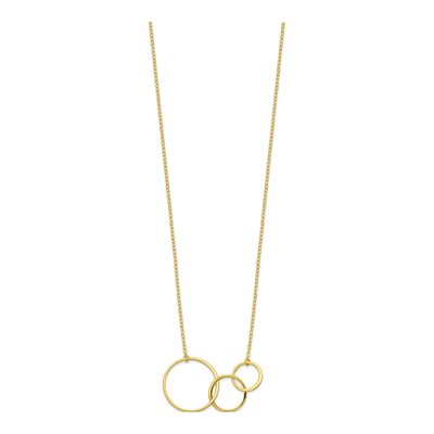 Gold-Plated Sterling Silver 3-Circle Necklace – view 3