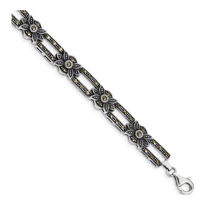 Sterling Silver Marcasite Bracelet