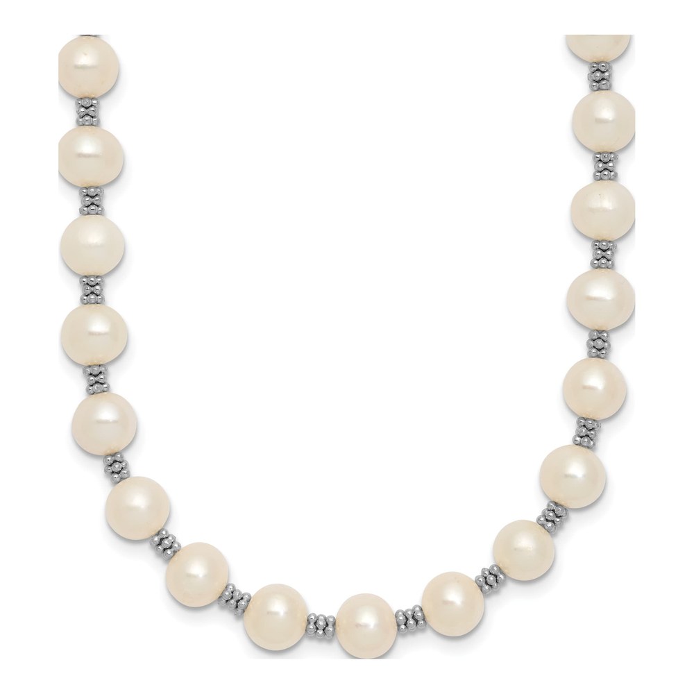 Sterling Silver Freshwater Cultured Pearl Round Necklace