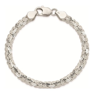 Sterling Silver Byzantine Bracelet – view 5