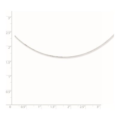 Sterling Silver Omega Neckwire Necklace – view 3