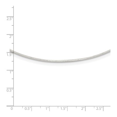 Sterling Silver Omega Neckwire Necklace – view 6