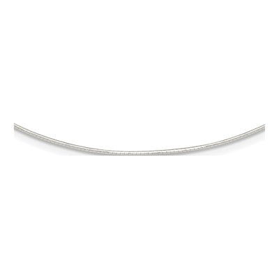 Sterling Silver Omega Neckwire Necklace