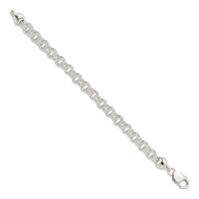 Sterling Silver Double Link Charm Bracelet – view 3