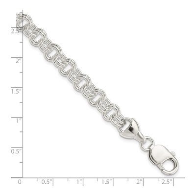 Sterling Silver Double Link Charm Bracelet – view 5