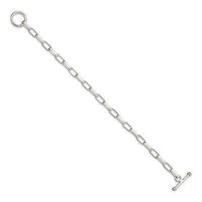Sterling Silver 5mm Handmade Fancy Link Chain Bracelet – view 3