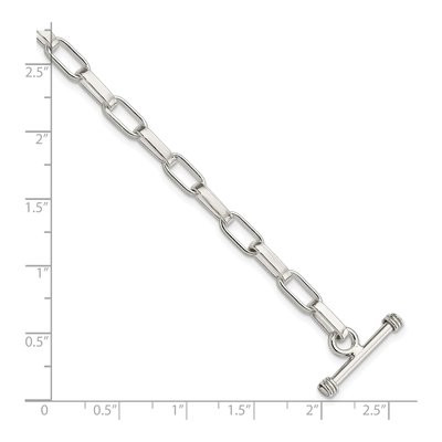 Sterling Silver 5mm Handmade Fancy Link Chain Bracelet – view 5