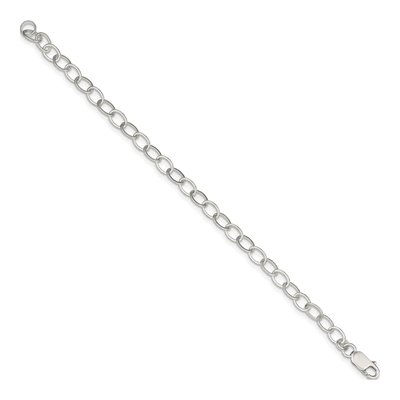 Sterling Silver Fancy Link Charm Bracelet – view 3