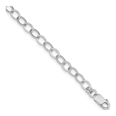 Sterling Silver Fancy Link Charm Bracelet