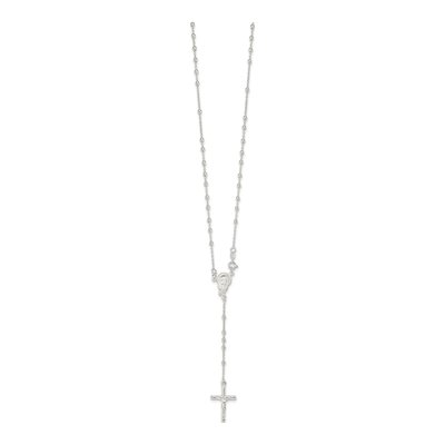 Sterling Silver Rosary Necklace – view 3
