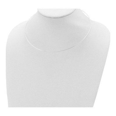 Sterling Silver Omega Neck Wire Necklace – view 5