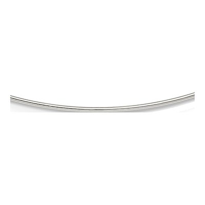 Sterling Silver Omega Neck Wire Necklace