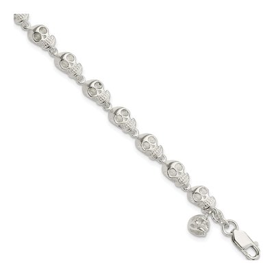 Sterling Silver Skull Bracelet