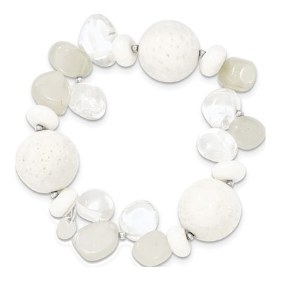 Sterling Silver Coral Bracelet – view 3